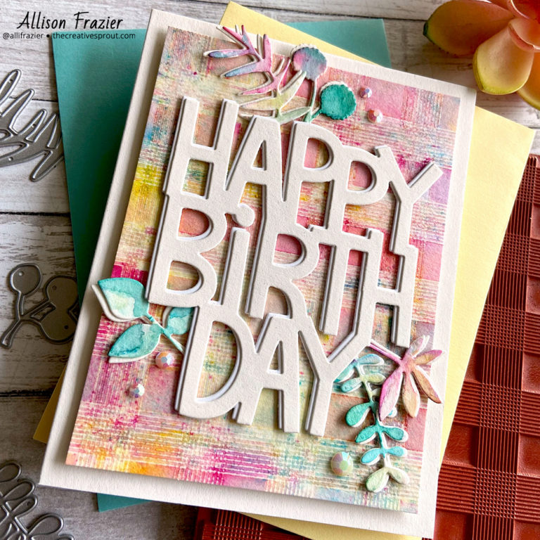 Shimmery Birthday Card