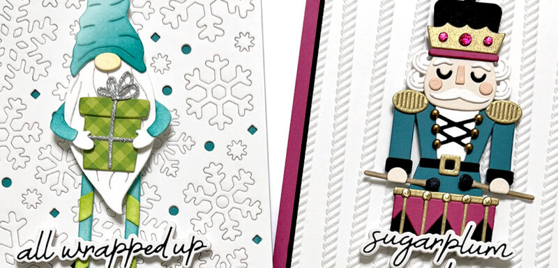 Spellbinders Dancin’ Christmas Collection PLUS Adding Texture to White ...