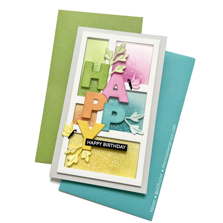 Color Block Shaker Card